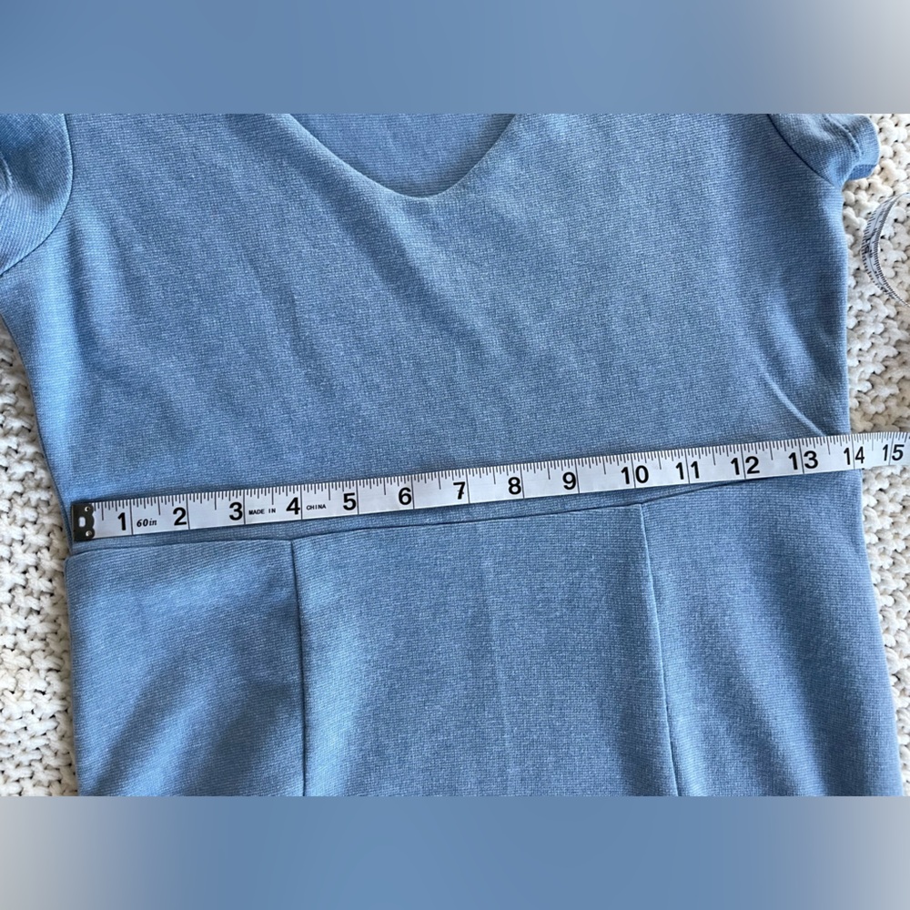 Horny Toad Blue Short Sleeve Dress Tencel Cotton Gorp Tennis Golf XS - Picture 3 of 5